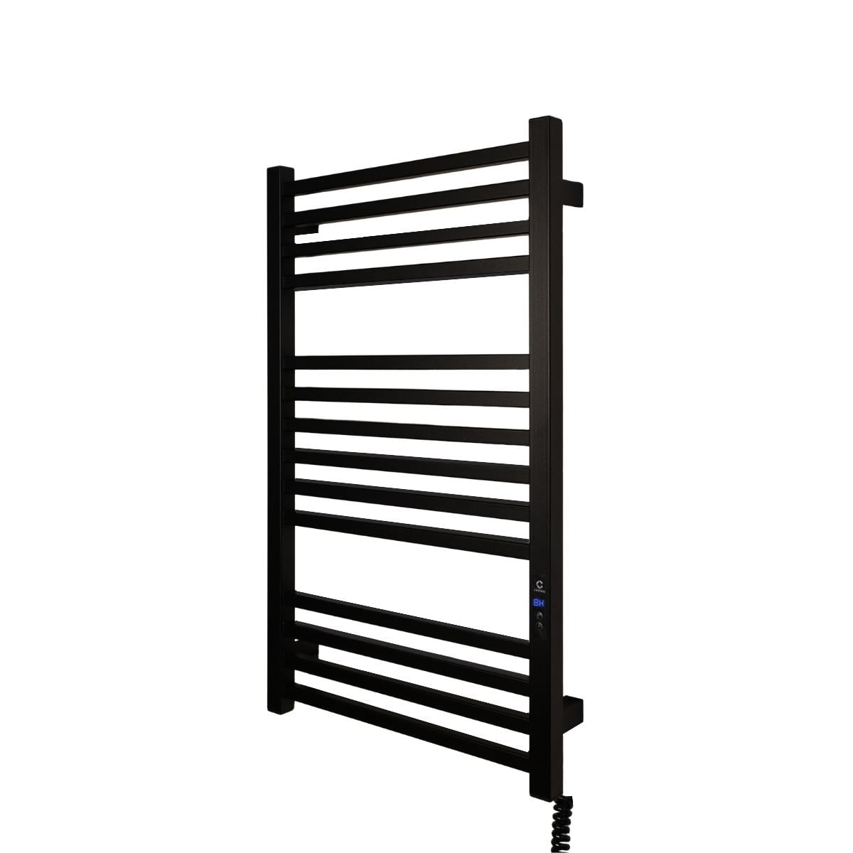 Рушникосушарка електрична Carino Lorenzo з термоконтролером та дисплеєм 790x490 см Чорний матовий (L7949DBM)