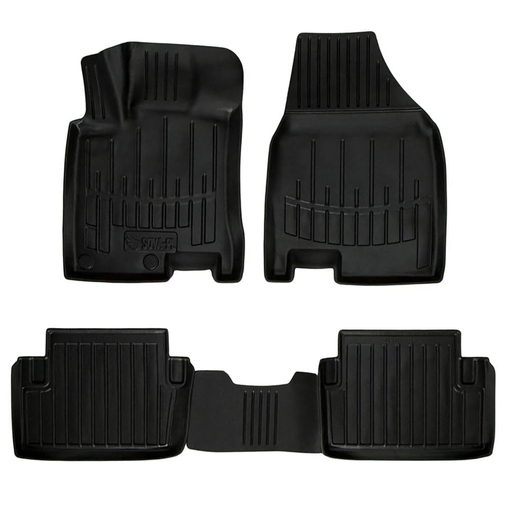 Коврики в салон SOVA-PL для Nissan Qashqai 2007-2014 резиновые 4 шт. Черный (28800564)