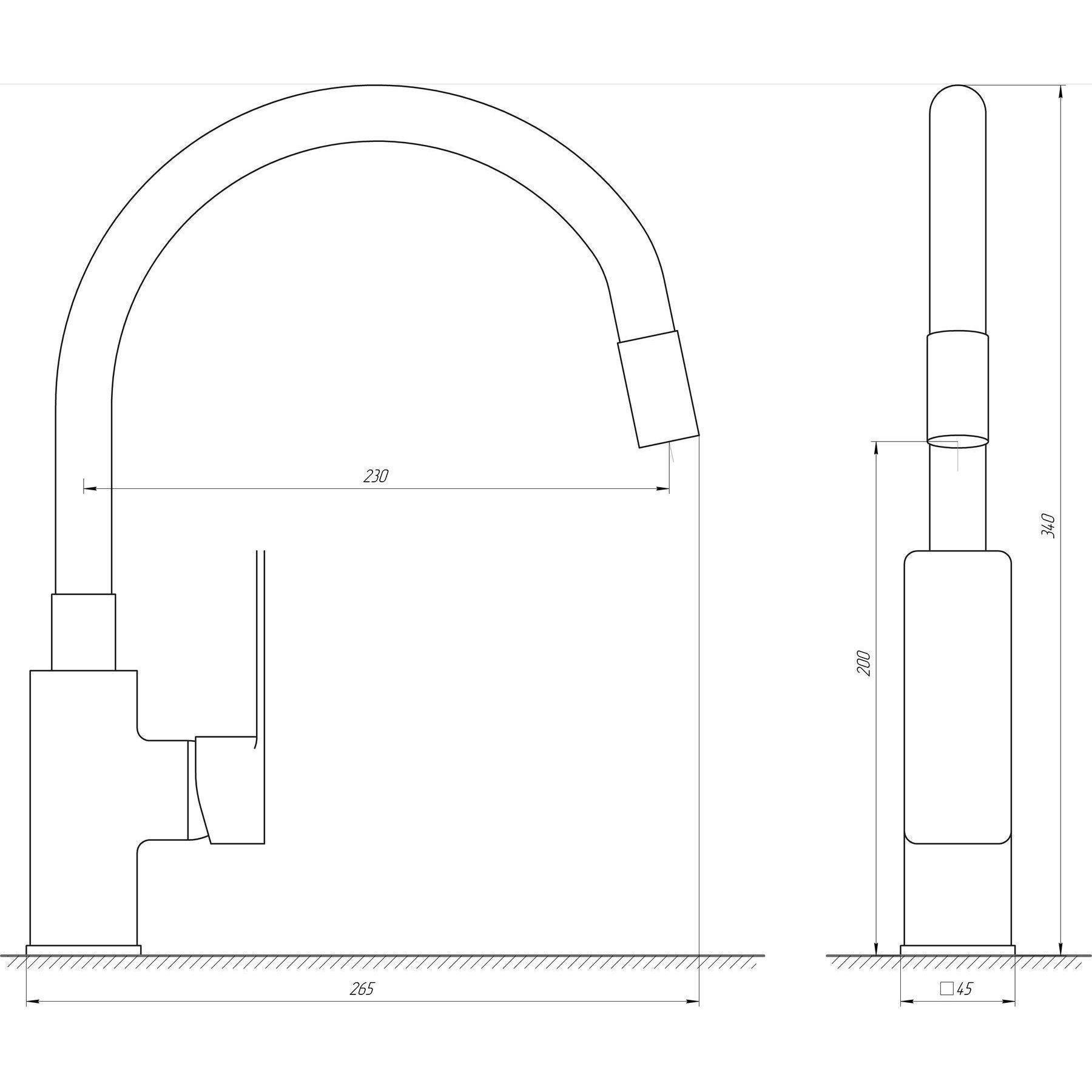 Смеситель для кухни с гибким изливом DOMINO MALIBU DMM-203 LR-BLACK-BLACK Черный (14189) - фото 6 Смеситель для кухни с гибким изливом DOMINO MALIBU DMM-203 LR-BLACK-BLACK Черный (14189) - фото 6