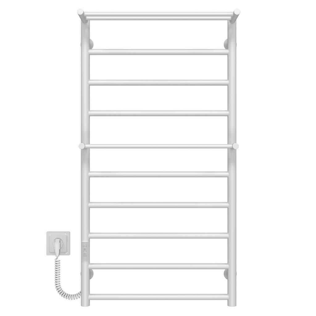 Полотенцесушитель электрический Deffi Терма Плюс П10 WD03 левое подключение нержавеющая сталь 500х1000 мм Белый (C.TA.100.50.10.EWL3)