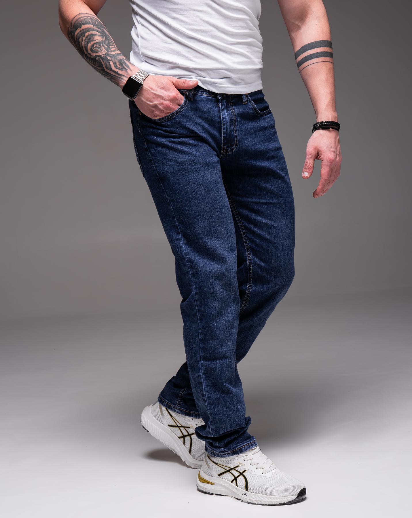 Джинсы мужские WG прямого кроя р. 34 Темно-синий (2373/5) - фото 5 Джинсы мужские WG прямого кроя р. 34 Темно-синий (2373/5) - фото 5