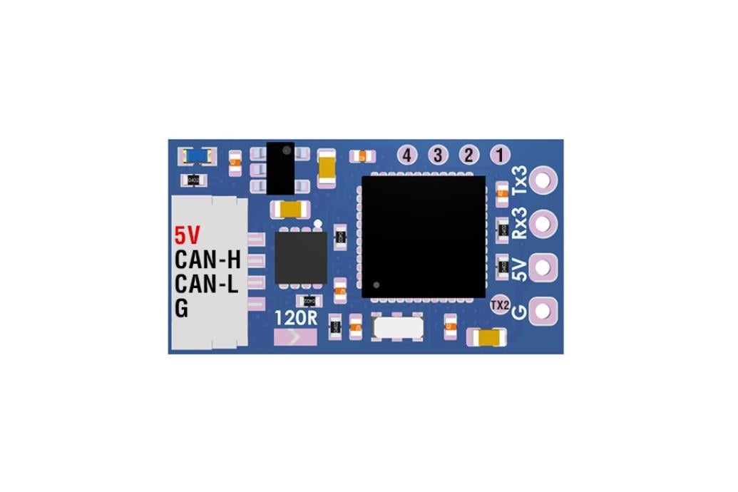 Адаптер Matek AP_PERIPH CAN-L4-RC STM32L431 подключение RC приемника к CAN-шине поддержка PWM (00-00027710)