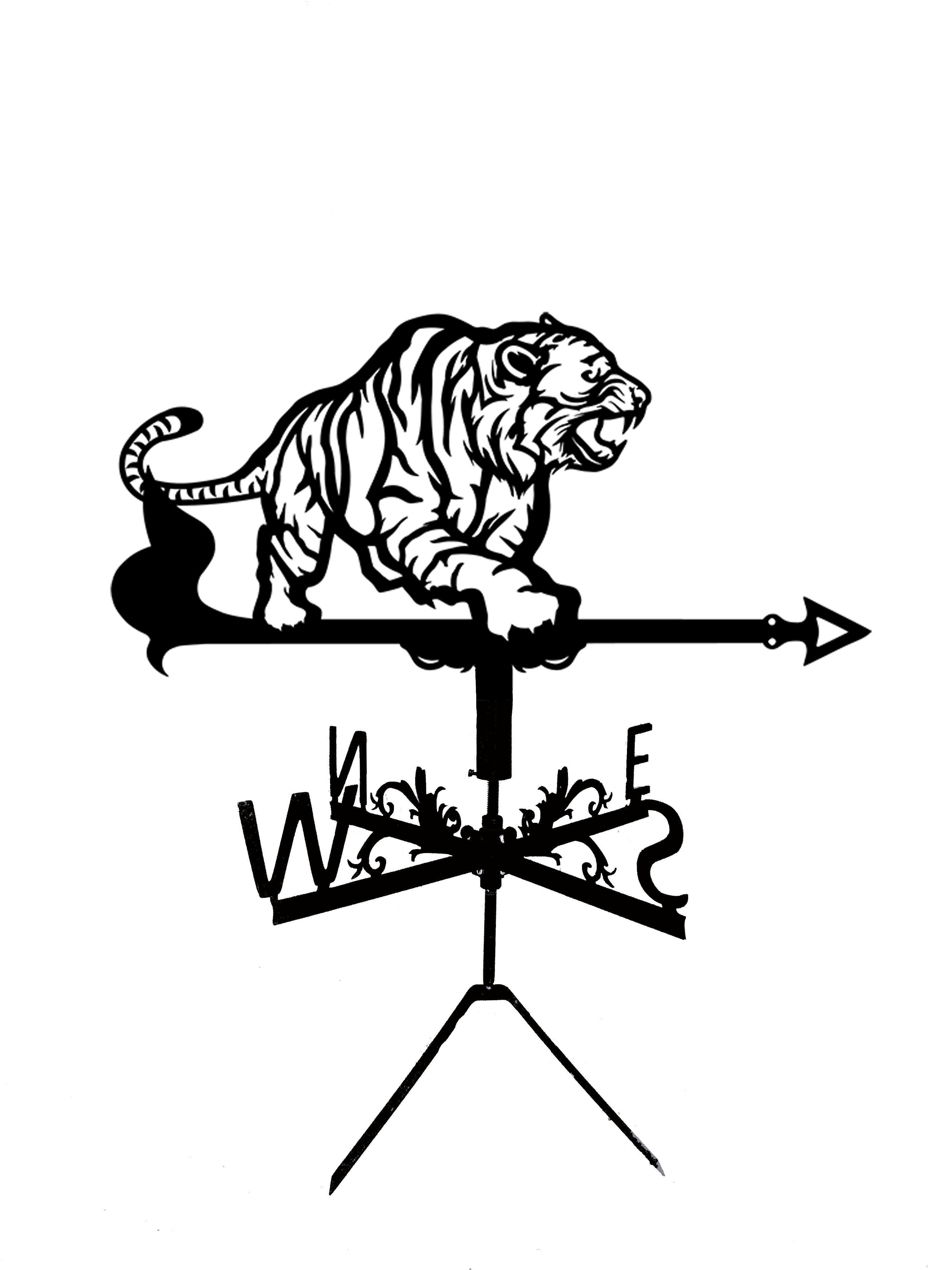 Флюгер на беседку/колодец Тигр (27386850)