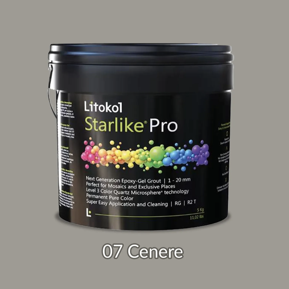 Фуга эпоксиднаяя гелевая затирочная Litokol Starlike Pro 2,5 кг 07 Cenere (STPROCNR02.5)