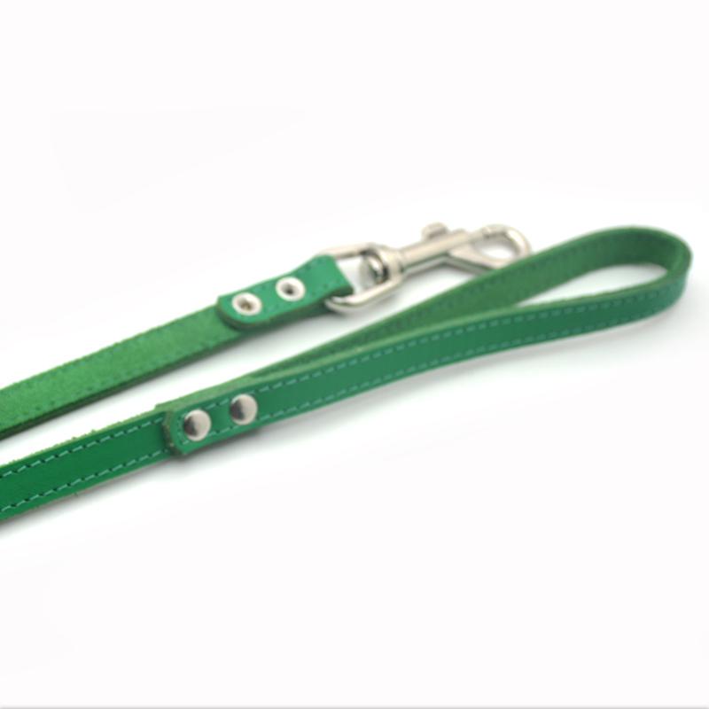 Поводок для собак и кошек Zoo-hunt Весна кожаный 1,4/120 см Зеленый - фото 2 Поводок для собак и кошек Zoo-hunt Весна кожаный 1,4/120 см Зеленый - фото 2