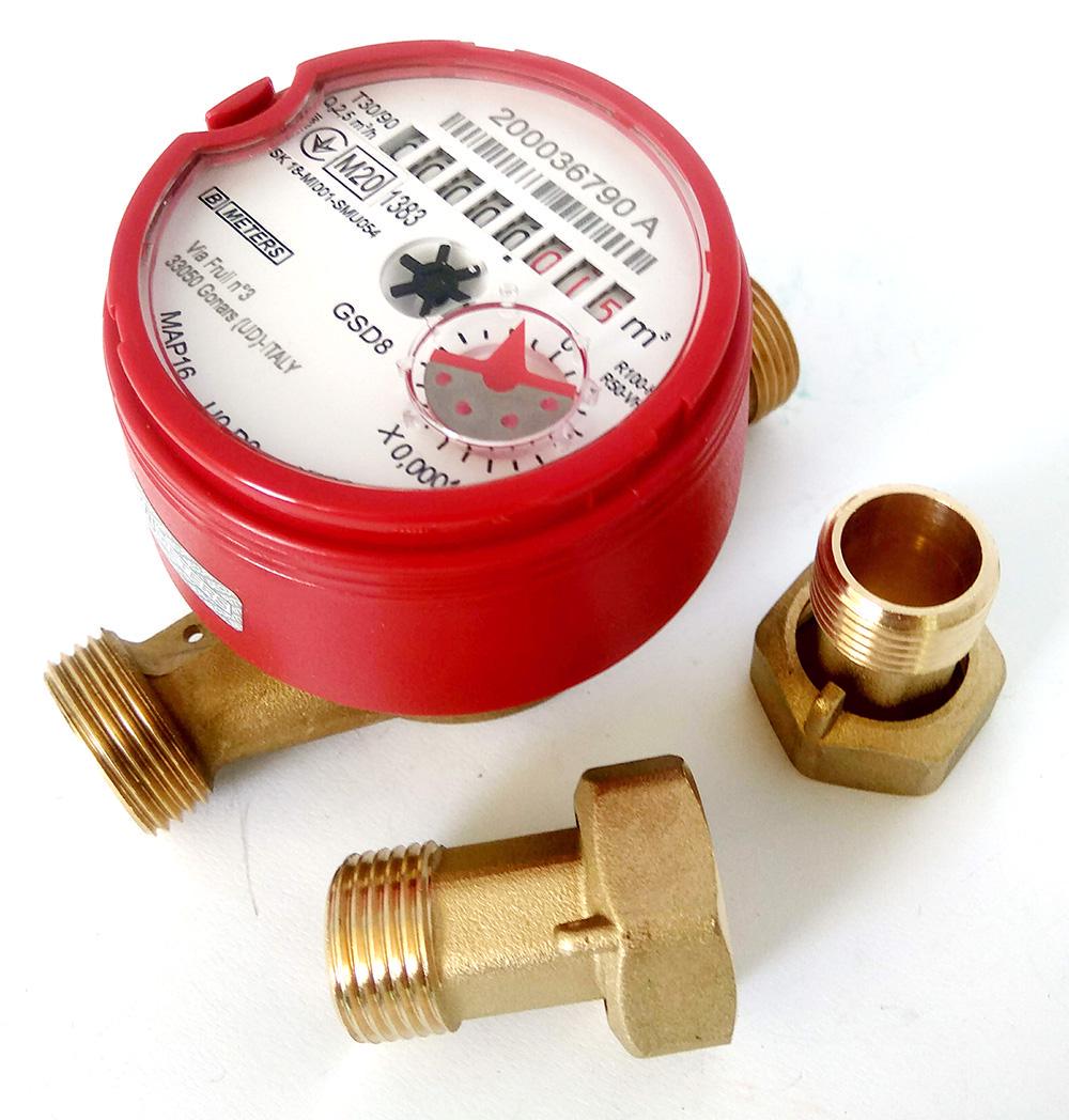 Лічильник гарячої води B-Meters ⌀ 1/2" 110 мм (RS-53453) - фото 2 Лічильник гарячої води B-Meters ⌀ 1/2" 110 мм (RS-53453) - фото 2