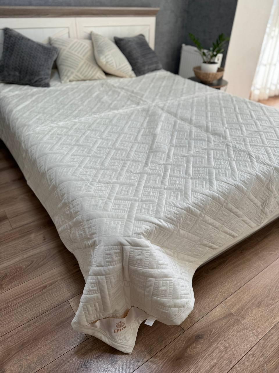 Плед велюровый Макси 230х260 см Белый (14071065) - фото 1 Плед велюровый Макси 230х260 см Белый (14071065) - фото 1