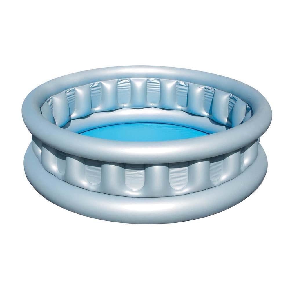 Басейн надувний для дітей Bestway 51080 відкритий круглий дитячий з ненадувним дном космічний корабель 152x43 см 512 л (D-2019091777)