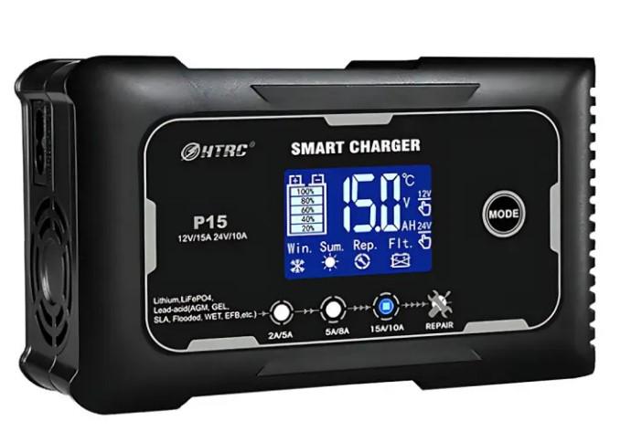 Зарядний пристрій імпульсний HTRC P15 струм 15 A 12-24V (2104618941) Зарядний пристрій імпульсний HTRC P15 струм 15 A 12-24V (2104618941)