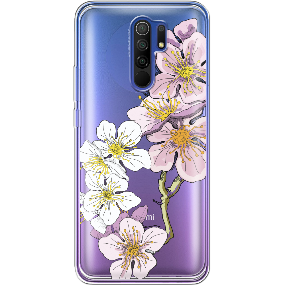 Чохол Boxface Xiaomi Redmi 9 Cherry Blossom Прозорий силікон (40233-cc4-40233)