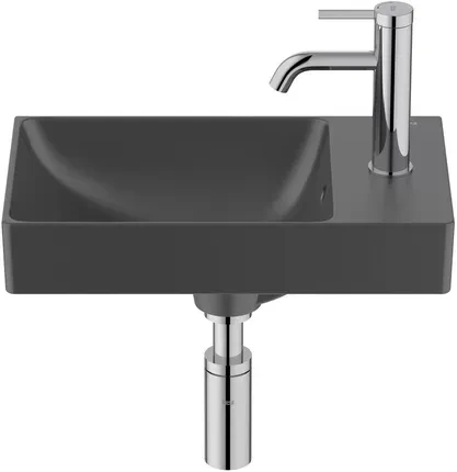 Умивальник ROCA Ona A327681080 45х26 см Black Matte (166088377)