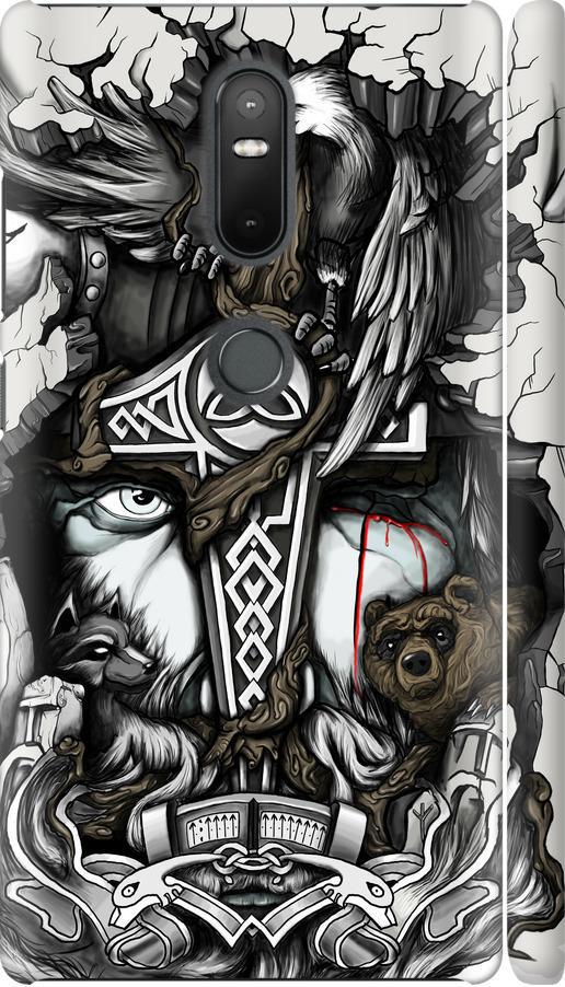 Чехол на Lenovo Phab 2 Plus Тату Викинг (4098m-990-42517)