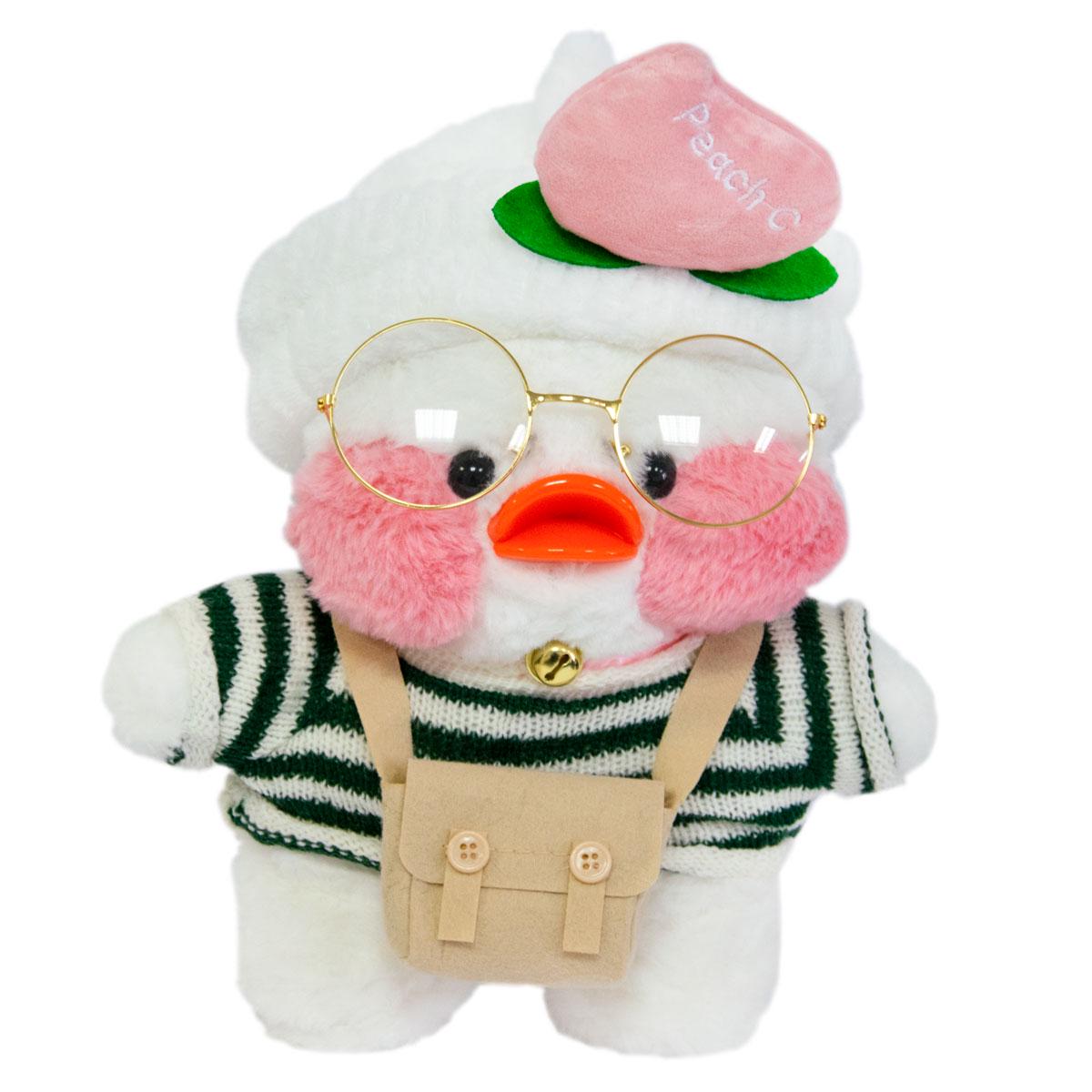 Утка Lalafanfan в тельняшке с ободком и персиком 30 см Белый (1009725-Other-11) Утка Lalafanfan в тельняшке с ободком и персиком 30 см Белый (1009725-Other-11)