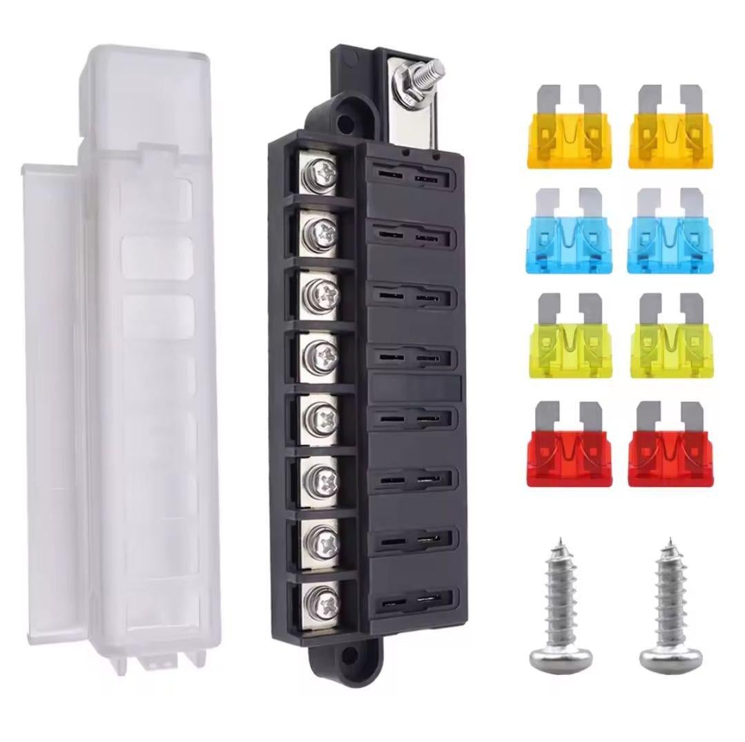 Блок предохранителей универсален на 8 шт.