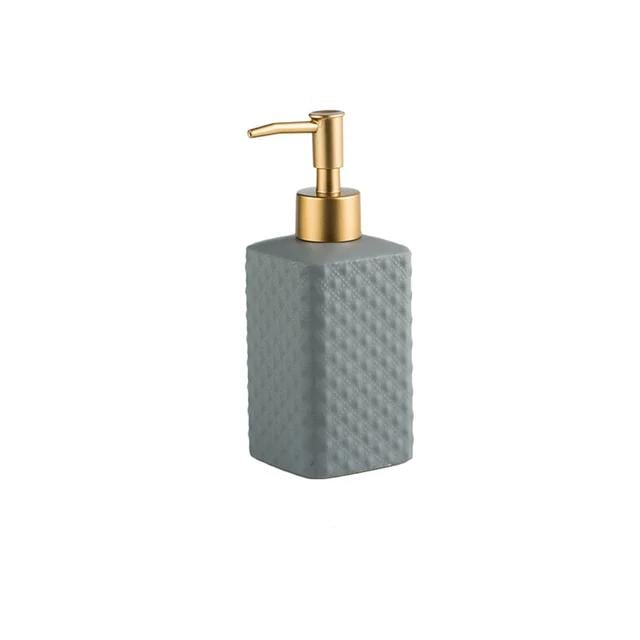 Дозатор для жидкого мыла из керамики 320 мл Серый Дозатор для жидкого мыла из керамики 320 мл Серый