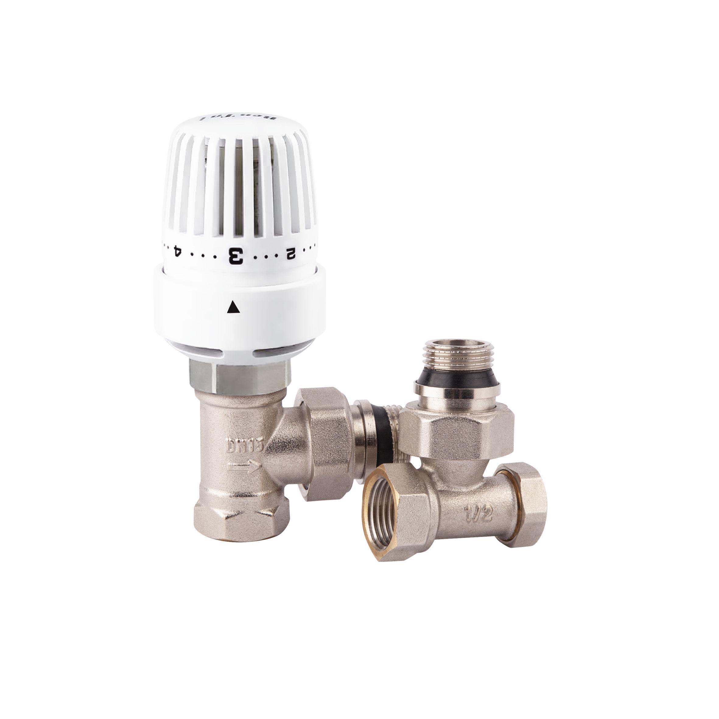 Комплект термостатический SD Forte 1/2" для углового радиатора SF256W15 (22355302)