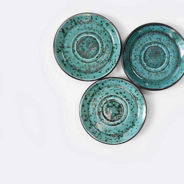 Блюдо Manna ceramics Тиффани 14 см Бирюзовый (4023-17) - фото 3 Блюдо Manna ceramics Тиффани 14 см Бирюзовый (4023-17) - фото 3