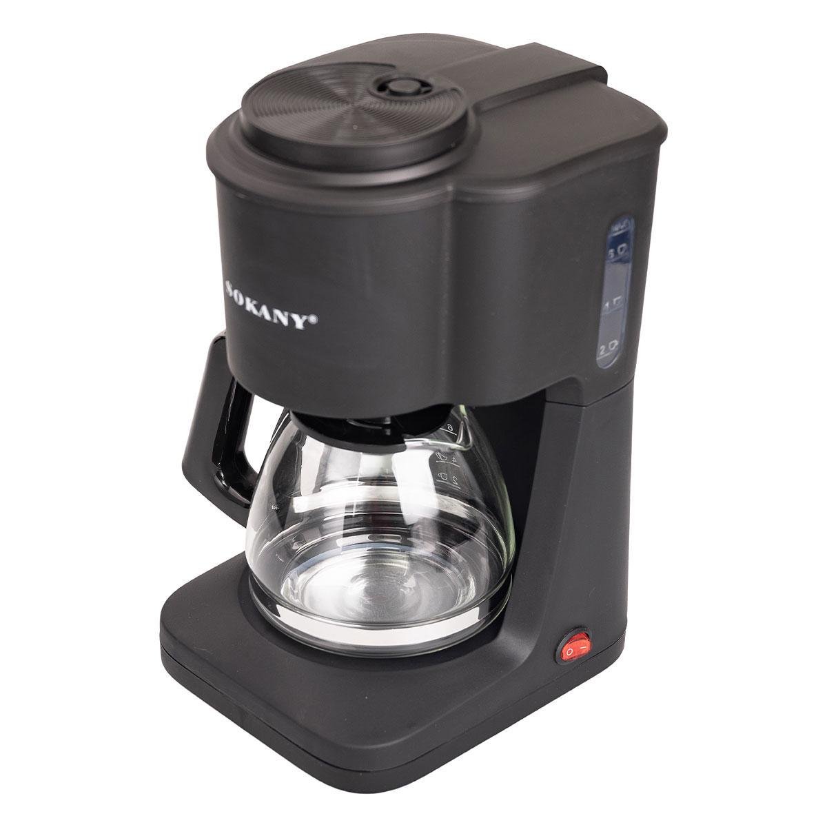 Кофеварка капельная Sokany SK-124 с подогревом кофейника 600 мл (5927) - фото 4 Кофеварка капельная Sokany SK-124 с подогревом кофейника 600 мл (5927) - фото 4