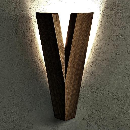 Светильник настенный из дерева Батавия Капучино (БРА-002409)