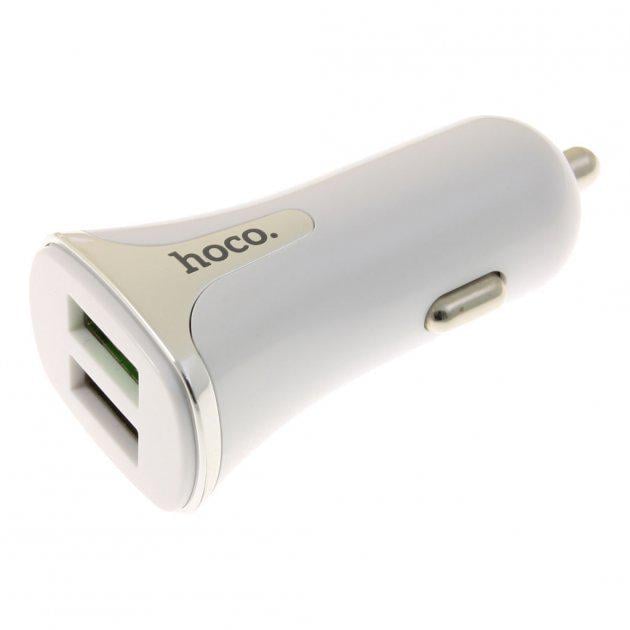 Зарядка автомобільна в прикурювач HOCO Universe Z31 2USB QC3.0 3.4A 18W White
