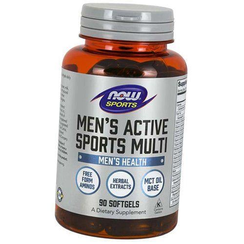 Вітаміни для чоловіків Now Foods Men's Active Sports Multi 90 гел. капс. (36128012)