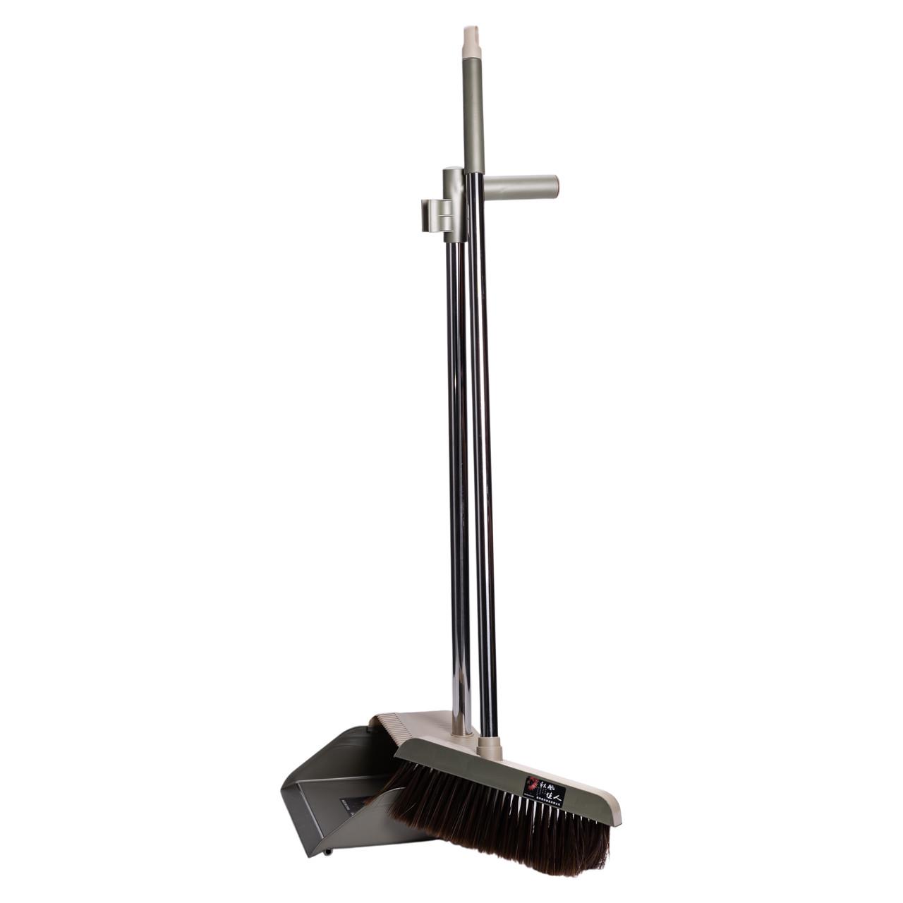 Набор веник/совок на длинной ручке для пола 27x25x103 см Зеленый (HP-35015-11GR) - фото 1 Набор веник/совок на длинной ручке для пола 27x25x103 см Зеленый (HP-35015-11GR) - фото 1