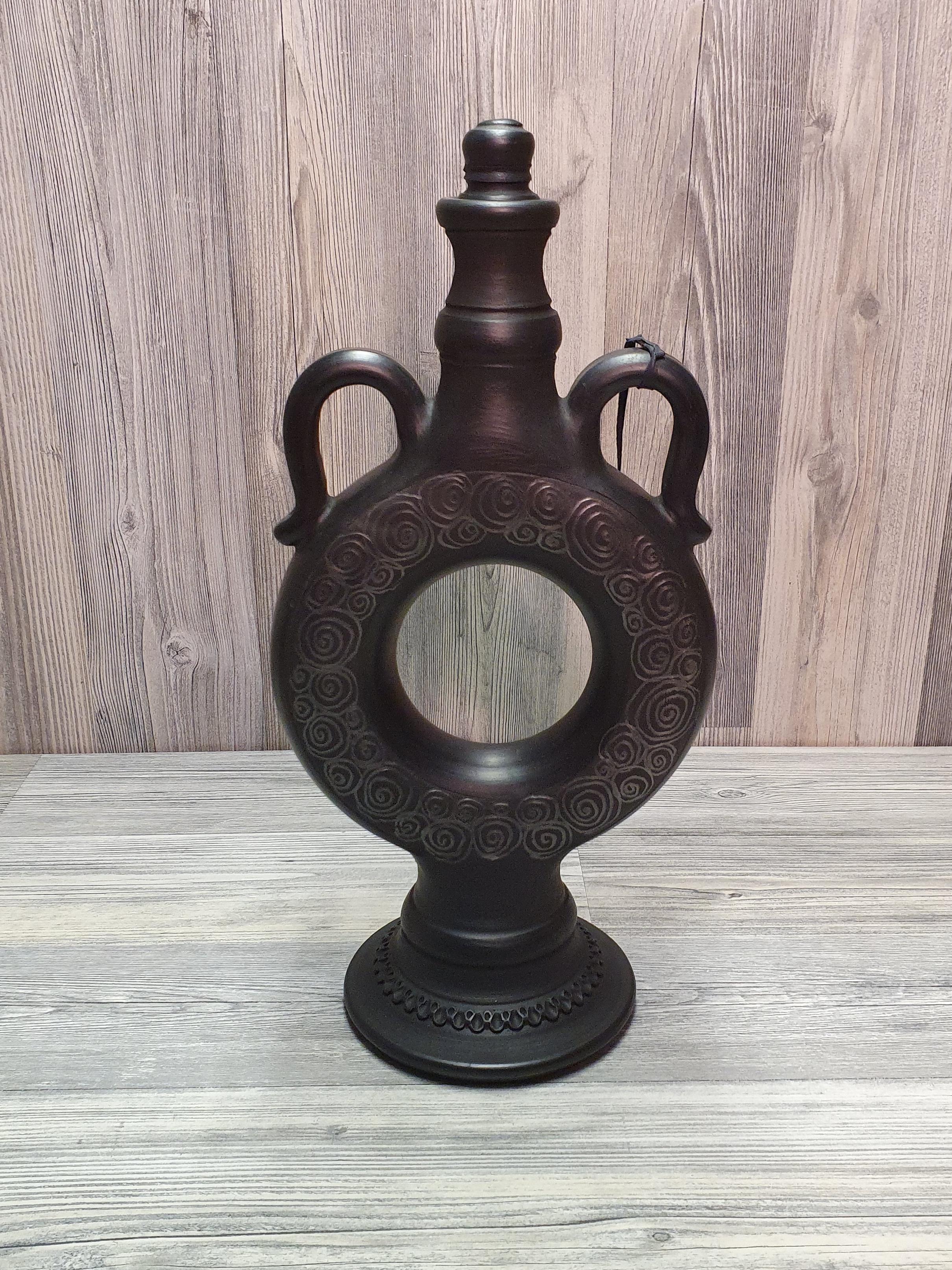 Куманец-штоф из глины ручная работа (5214) - фото 3 Куманец-штоф из глины ручная работа (5214) - фото 3