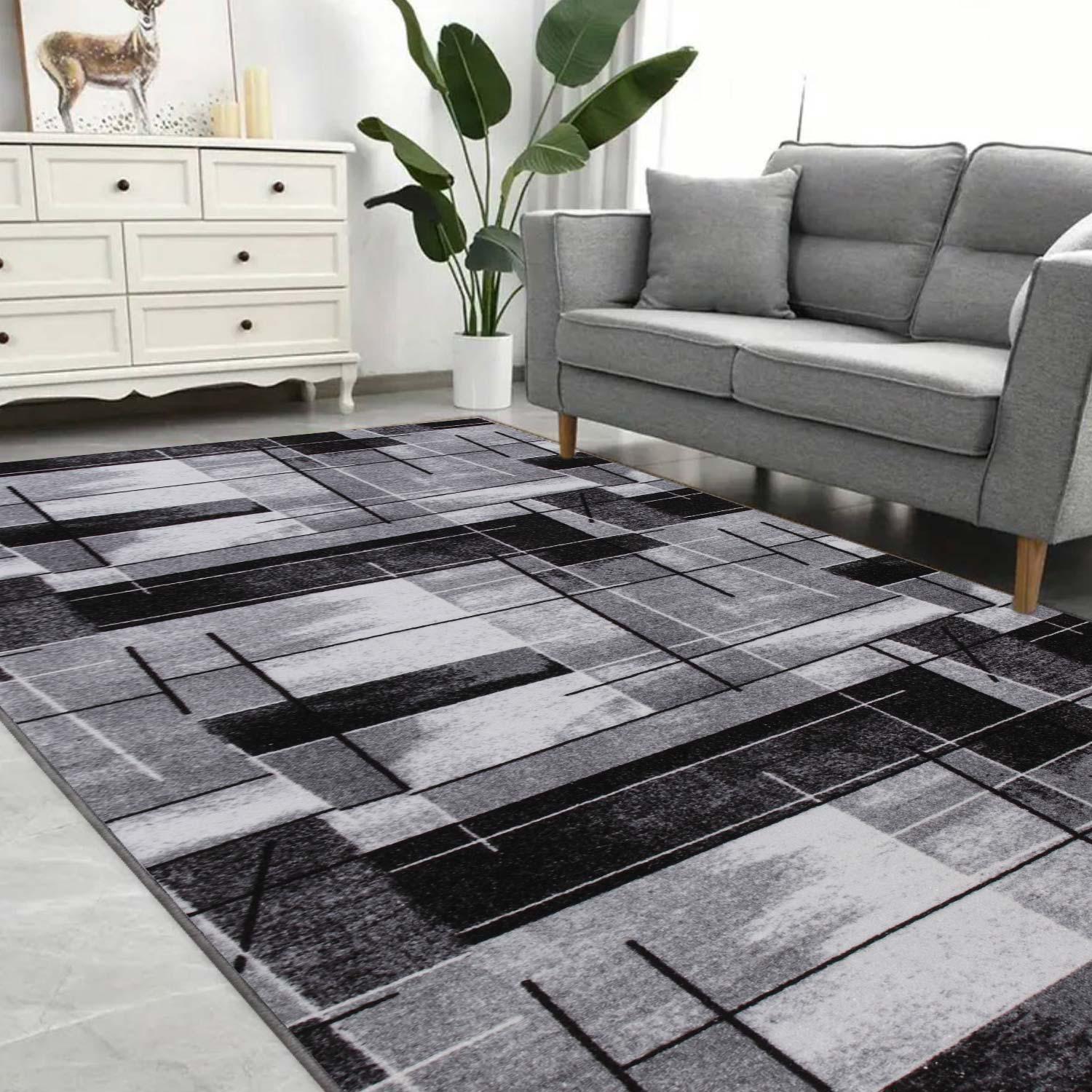 Килим безворсовий на повстяній основі DAKARIA Print Run Скло-p8 2x2 м Сірий (00-00023313) - фото 7 Килим безворсовий на повстяній основі DAKARIA Print Run Скло-p8 2x2 м Сірий (00-00023313) - фото 7