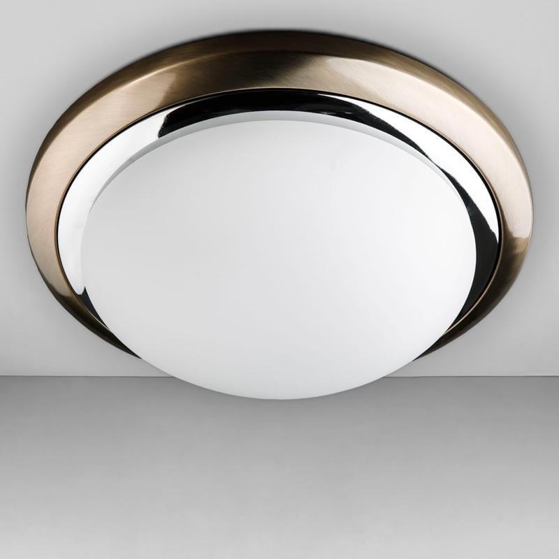 Настенно-потолочный светильник Light House DL-18328/3 Латунь/Хром/Белый