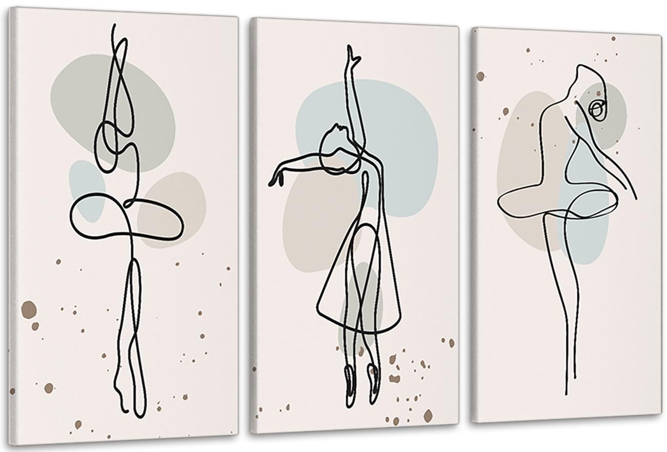 Картина модульная в гостиную/спальню Балерина 100х150 см (ART-180_3A)