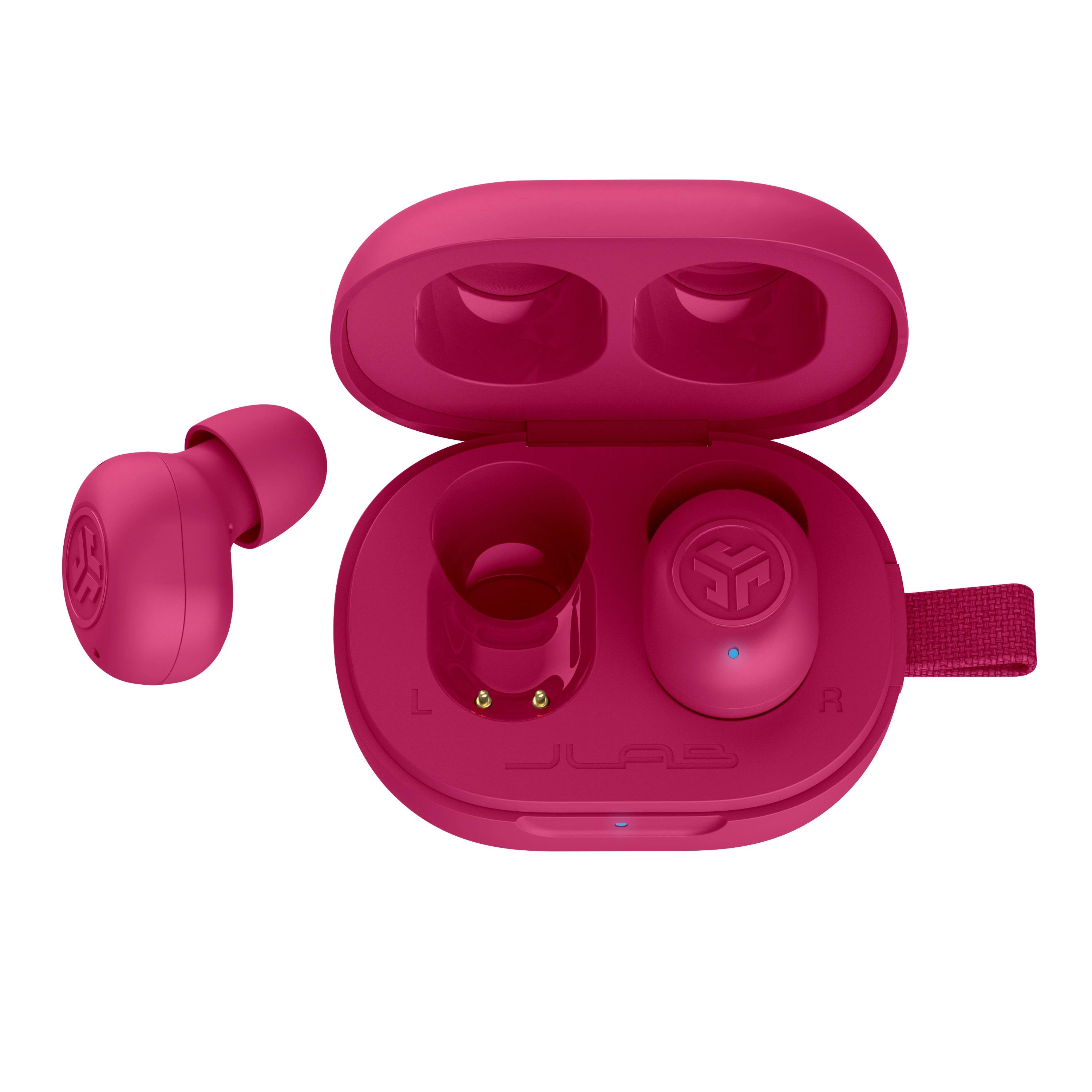 Наушники беспроводные JLab JBuds Mini Bluetooth 5.3 TWS Pink (IEUEBJBMINIRPNK124) - фото 5