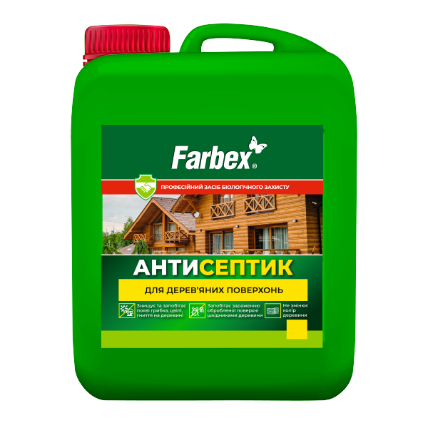 Антисептик для дерев'яних поверхонь Farbex 10 л Безкольоровий (2792906361)