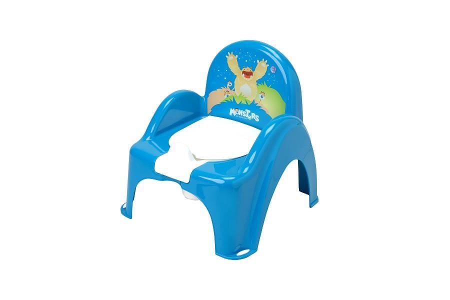 Горшок-стульчик Tega Baby Монстрики с музыкой Голубой (5902963004802 PO-027-126)