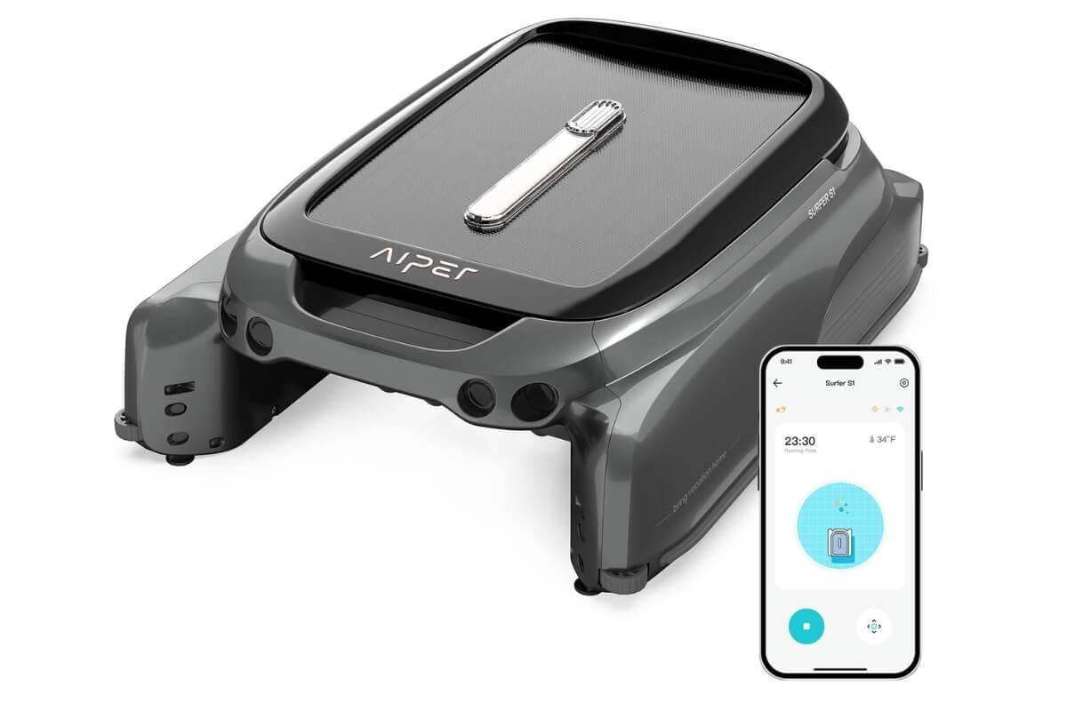 Робот-пылесос Aiper Surfer S1 для поверхности бассейна - фото 2 Робот-пылесос Aiper Surfer S1 для поверхности бассейна - фото 2