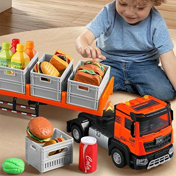 Грузовик с продуктами 1:40 41,5x9,1x6,9 см (C01706) - фото 5