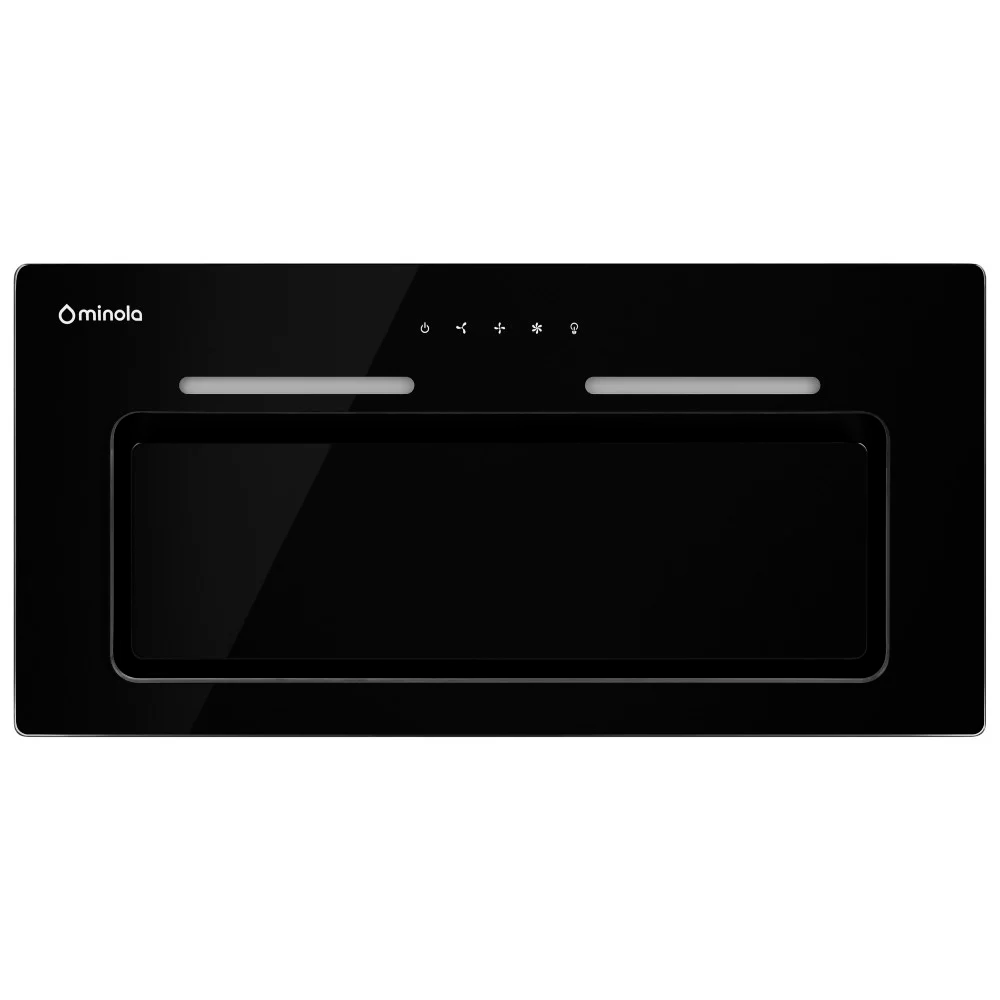 Витяжка Minola HBI 6673 BL GLASS 1000 LED Line Чорний (5902767905725)