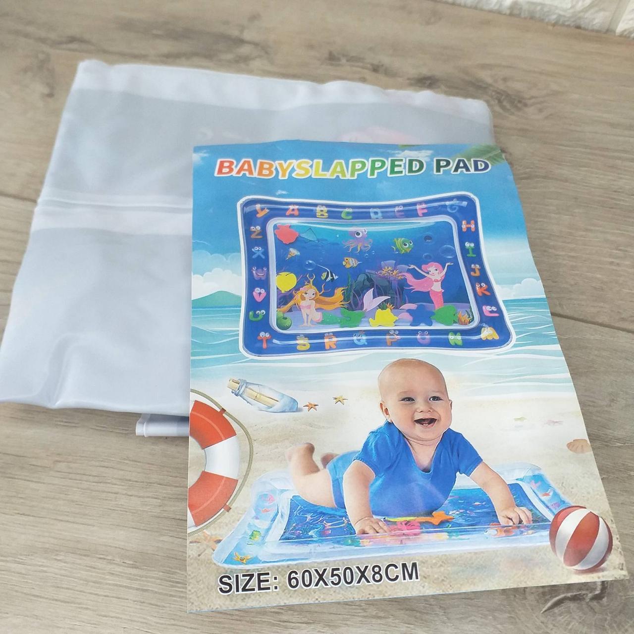 Коврик с водой игровой Baby slapped pad Русалочка развивающий 60х50х8 см Голубой (KG-6516)