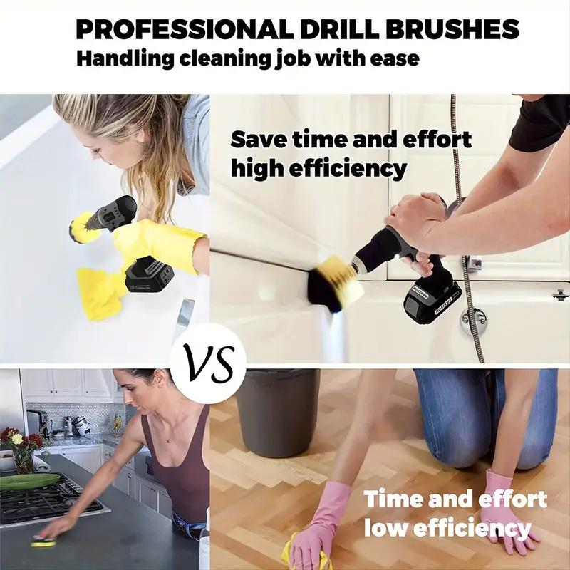 Набір з 3-х щіток для шурупокрута з подовженою щіткою багаторазові багатоцільові для прибирання кухні та ванни - фото 10 Набір з 3-х щіток для шурупокрута з подовженою щіткою багаторазові багатоцільові для прибирання кухні та ванни - фото 10