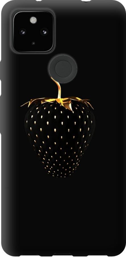 Чехол на Google Pixel 5A Черная клубника (3585u-2286-42517)