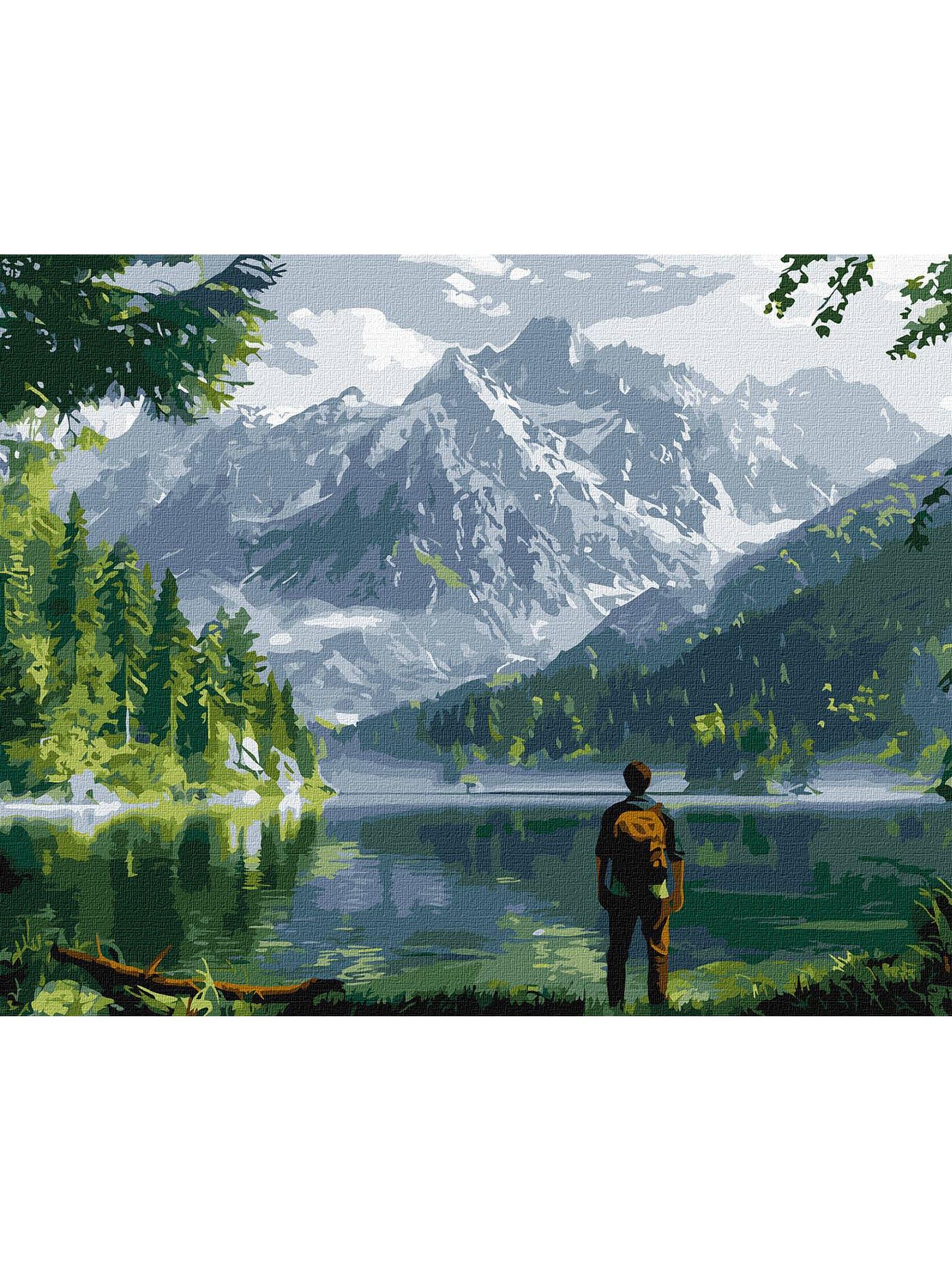 Картина за номерами Ideyka Гірський краєвид 40х50 см (KHO2902)