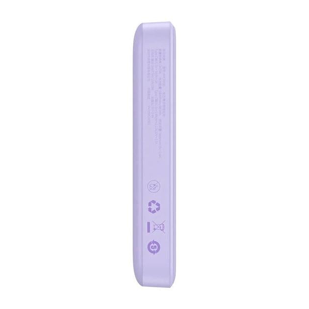 Повербанк Baseus Magnetic Mini 10000 mAh 20 W 2в1 QC3.0+PD3.0 з бездротовою зарядкою Qi 15 W Purple (PPCX110105) - фото 9