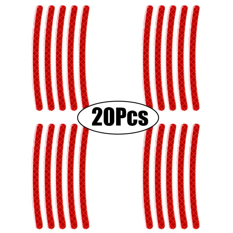 Полоски светоотражающие на диск авто Красный (1722254172) - фото 3