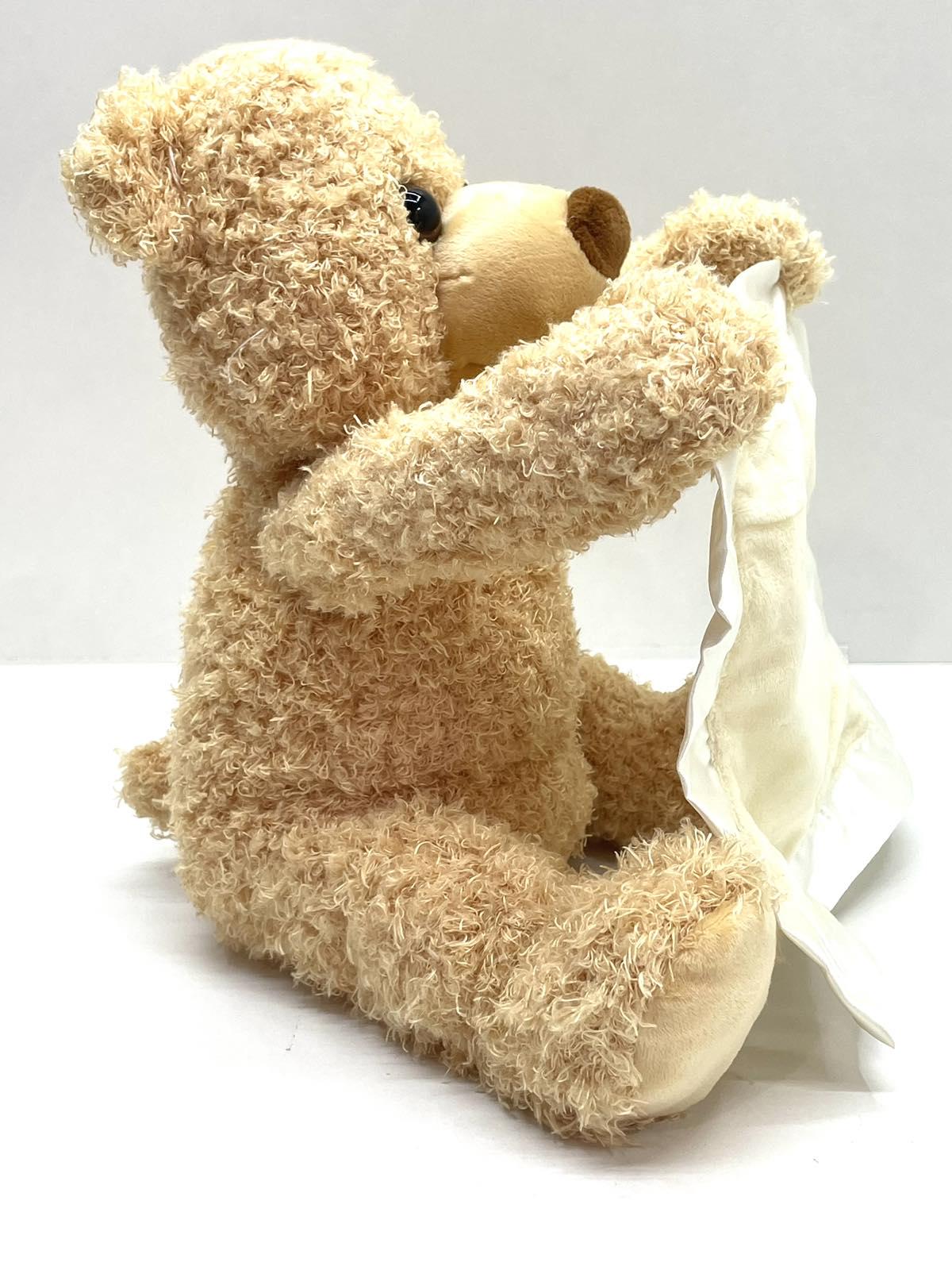 Мишка интерактивный TK Group Веселые прятки 27 см Бежевый (TK-77107) - фото 4