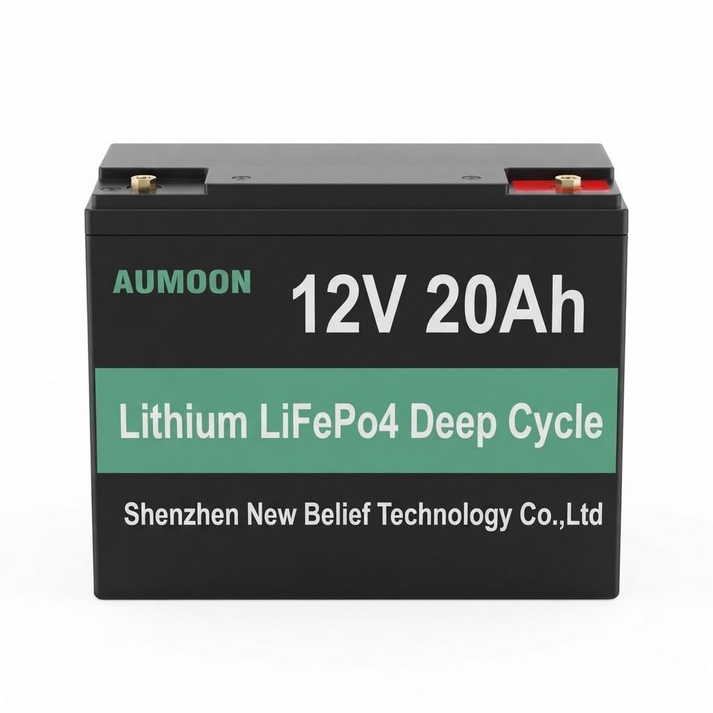Аккумулятор AUMOON LiFePO4 12,8V 20 Ач 256 Вт/ч с BMS 6000 циклов IP65 (11k12p269v1)