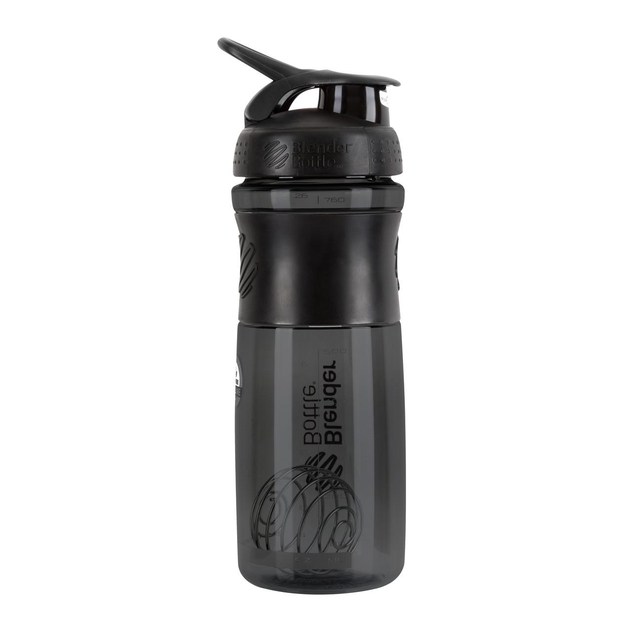 Шейкер спортивный Blender Bottle SportMixer 28 oz 820 мл Black - фото 3