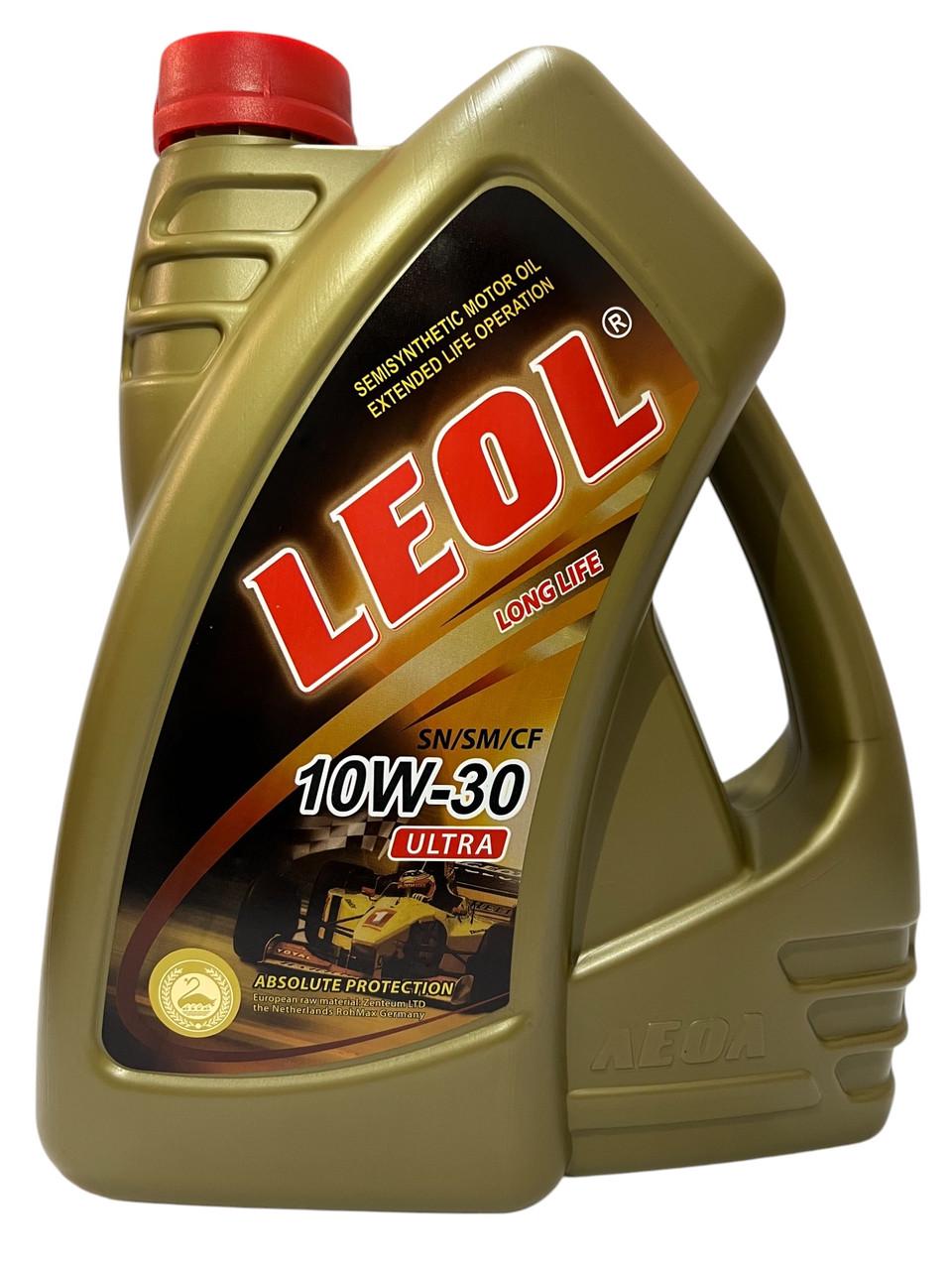 Моторное масло Леол Ультра 10W-30 SN/SM/CF 5 л (2627492534) - фото 1 Моторное масло Леол Ультра 10W-30 SN/SM/CF 5 л (2627492534) - фото 1