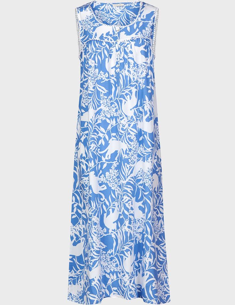 Рубашка ночная NORA ROSE Elizabeth 1525 14/L с животным принтом Голубой (5051877346192) - фото 3 Рубашка ночная NORA ROSE Elizabeth 1525 14/L с животным принтом Голубой (5051877346192) - фото 3