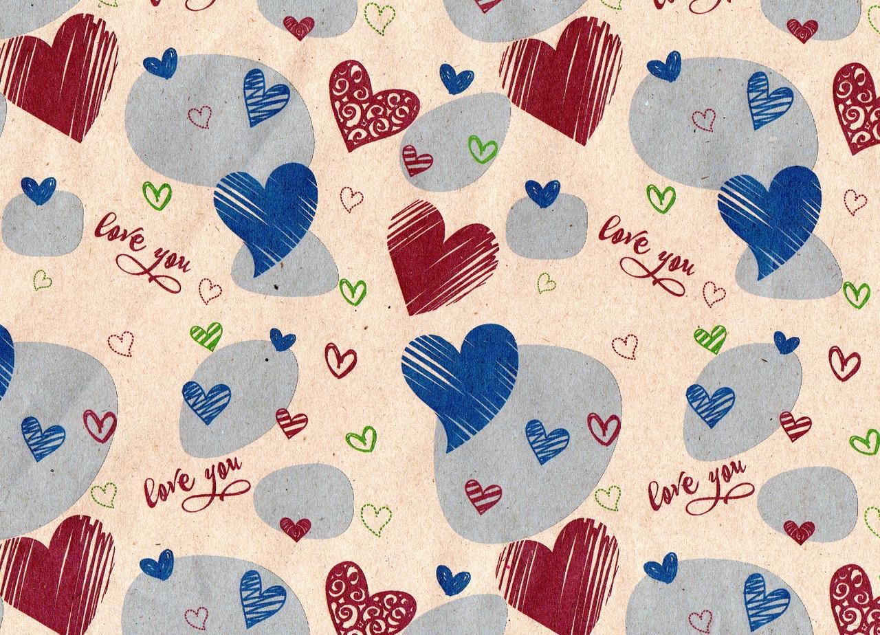 Крафт-бумага подарочная LOVE&HOME Love you 70 г/м2 0,7х30 м (1PAPPR28)