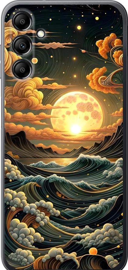 Чехол на Samsung Galaxy A14 A145F Арт волны (6332u-2937-42517)