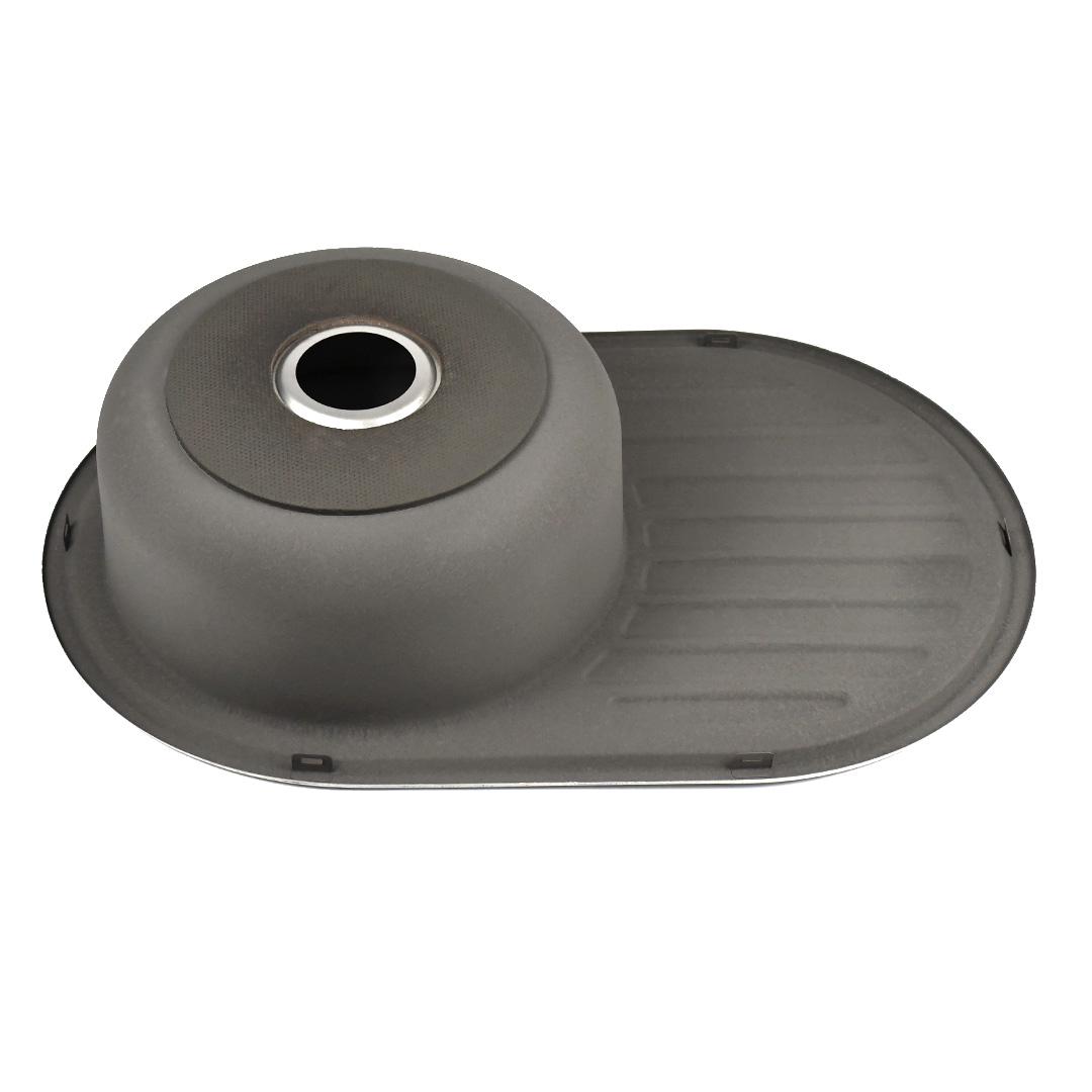 Мойка кухонная Lemax нержавеющая сталь сифон (LE-5003 CH) - фото 4